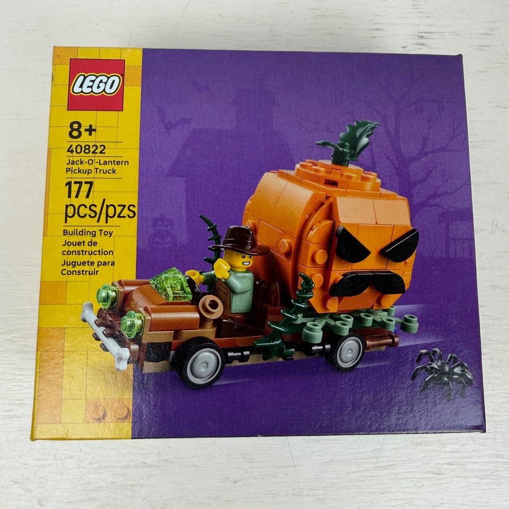 LEGO 40822 Jack-O-Lantern Pickup Truck Halloween Building Set 177 Pcs New Sealed